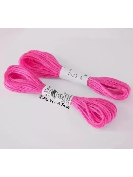 AU VER À SOIE - SOIE D'ALGER Rose des Alpes N° 1033