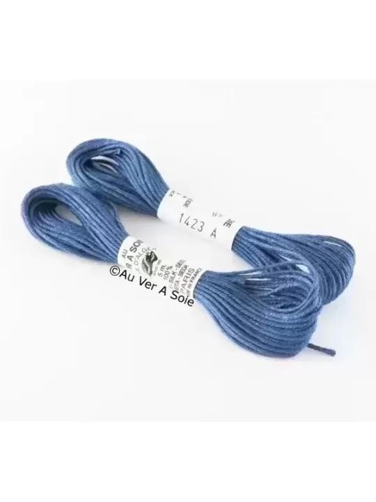 AU VER À SOIE - SOIE D'ALGER Marine n° 1423