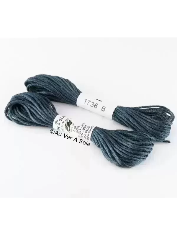 AU VER À SOIE - SOIE D'ALGER Bleu Gien N° 1736