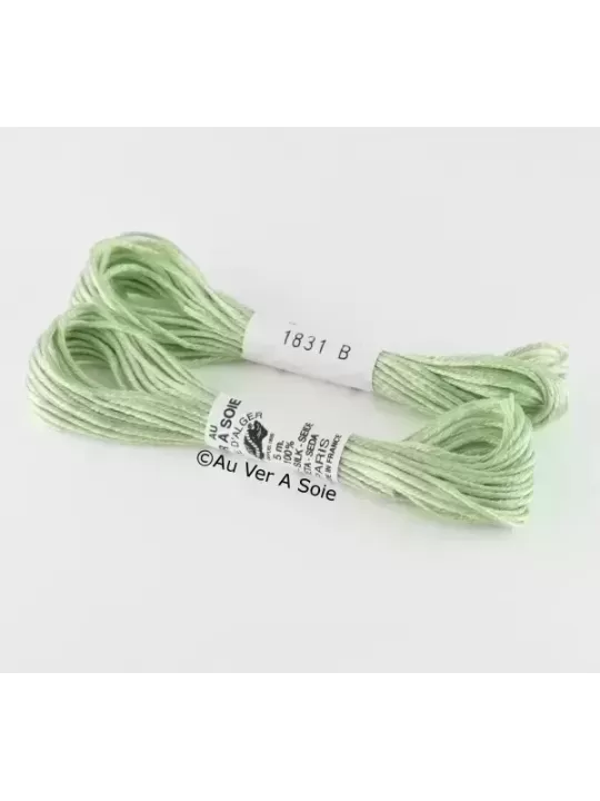 AU VER À SOIE - SOIE D'ALGER Vert Bouteille n° 1831