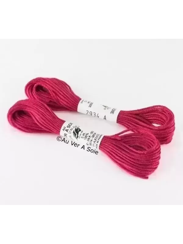 AU VER À SOIE - SOIE D'ALGER Laurier rose N° 2934