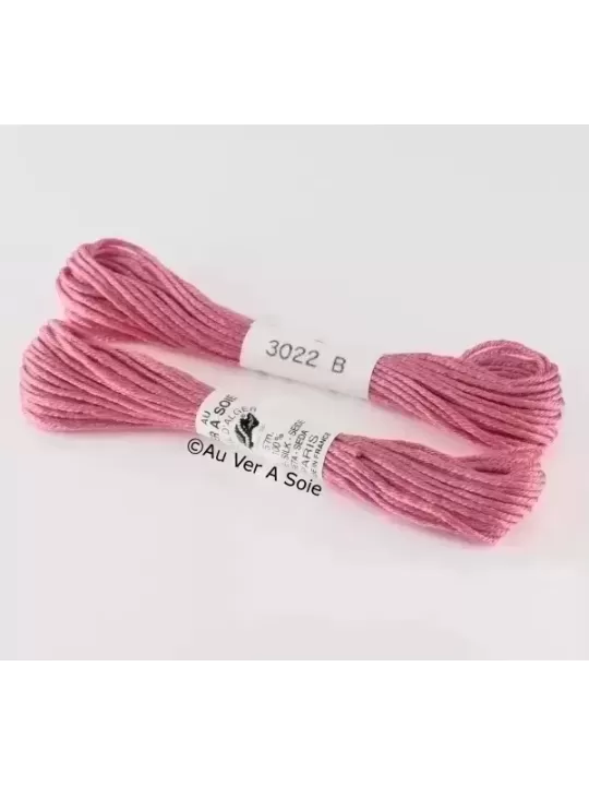 AU VER À SOIE - SOIE D'ALGER Lie de vin n° 3022