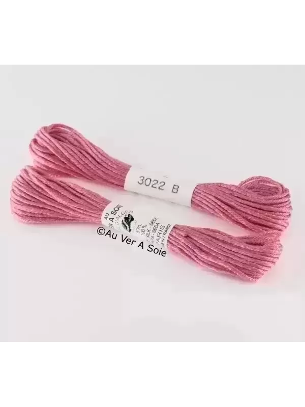 AU VER À SOIE - SOIE D'ALGER Lie de vin n° 3022