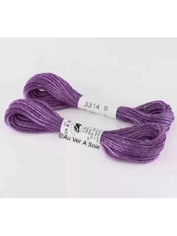 AU VER À SOIE - SOIE D'ALGER Lilas n° 3314