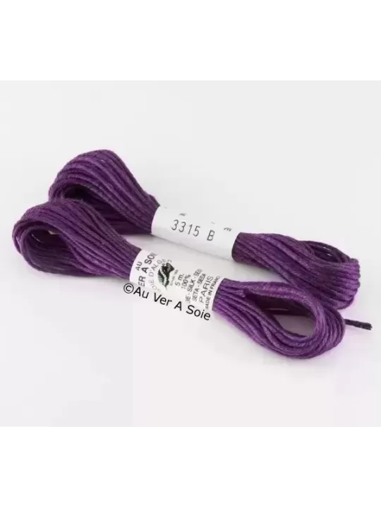 AU VER À SOIE - SOIE D'ALGER Lilas n° 3315