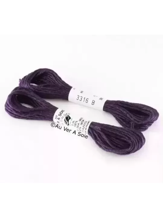 AU VER À SOIE - SOIE D'ALGER Lilas n° 3316