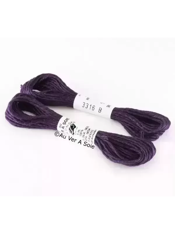 AU VER À SOIE - SOIE D'ALGER Lilas n° 3316