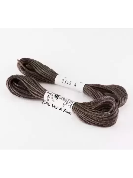 AU VER À SOIE - SOIE D'ALGER Gris fer N° 3345