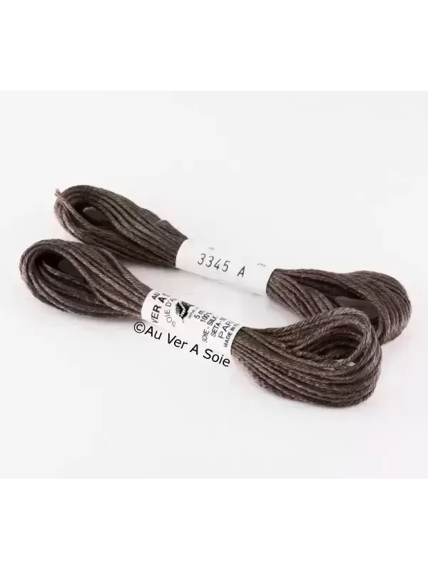 AU VER À SOIE - SOIE D'ALGER Gris fer N° 3345