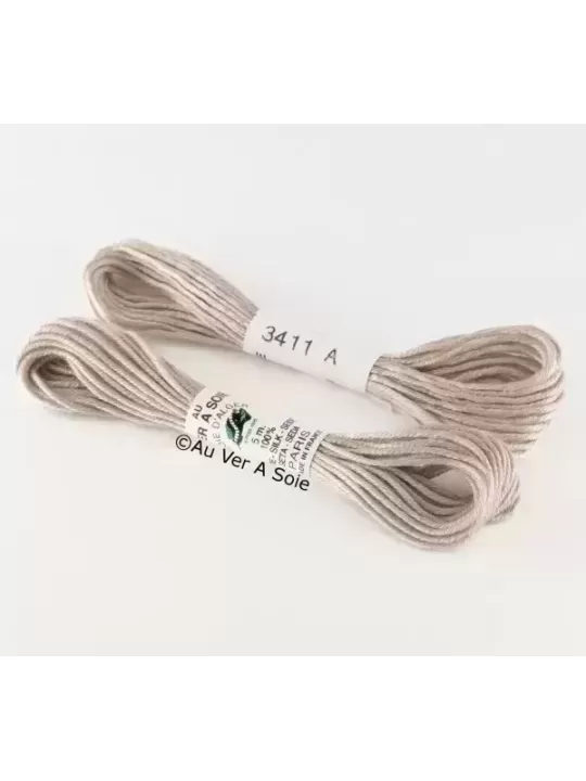 AU VER À SOIE - SOIE D'ALGER Gris bleu N° 3411