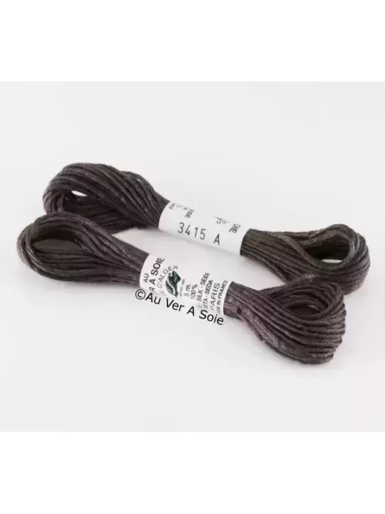 AU VER À SOIE - SOIE D'ALGER Gris bleu N° 3415