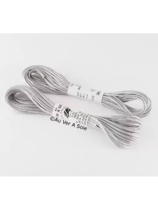 AU VER À SOIE - SOIE D'ALGER Gris acier N° 3441