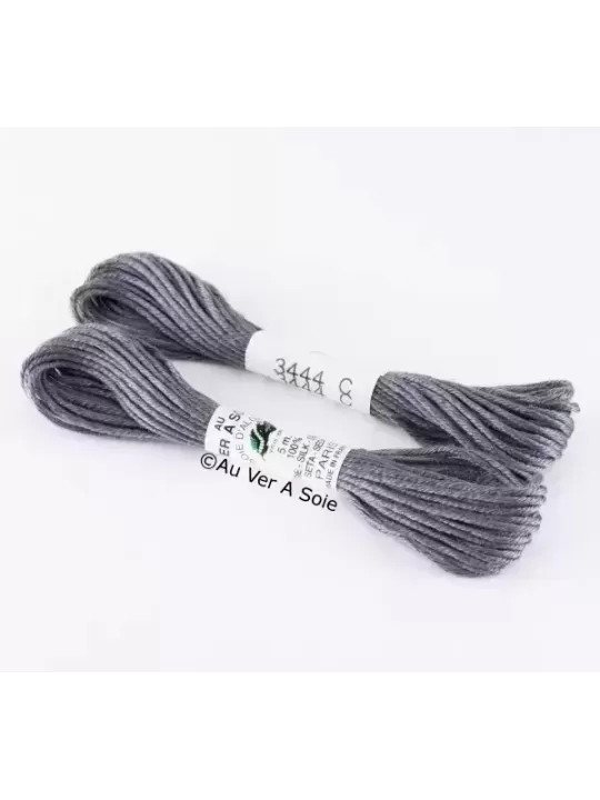 AU VER À SOIE - SOIE D'ALGER Gris acier N° 3444