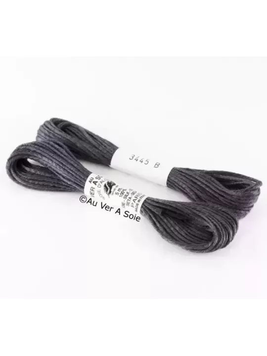 AU VER À SOIE - SOIE D'ALGER Gris acier N° 3445