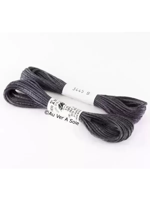 AU VER À SOIE - SOIE D'ALGER Gris acier N° 3445