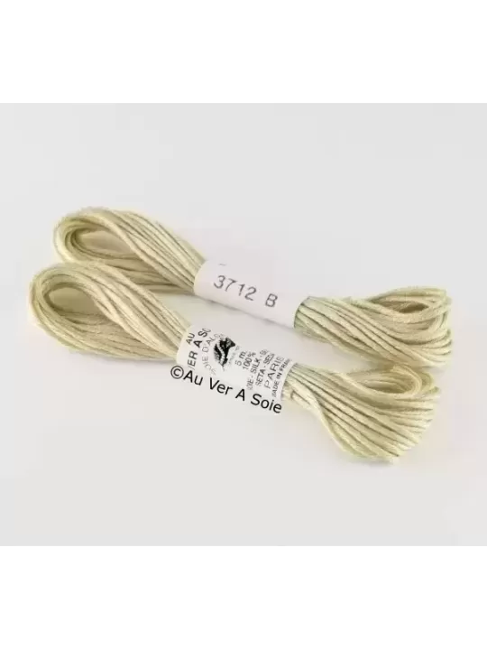 AU VER À SOIE - SOIE D'ALGER Gris-Vert n° 3712
