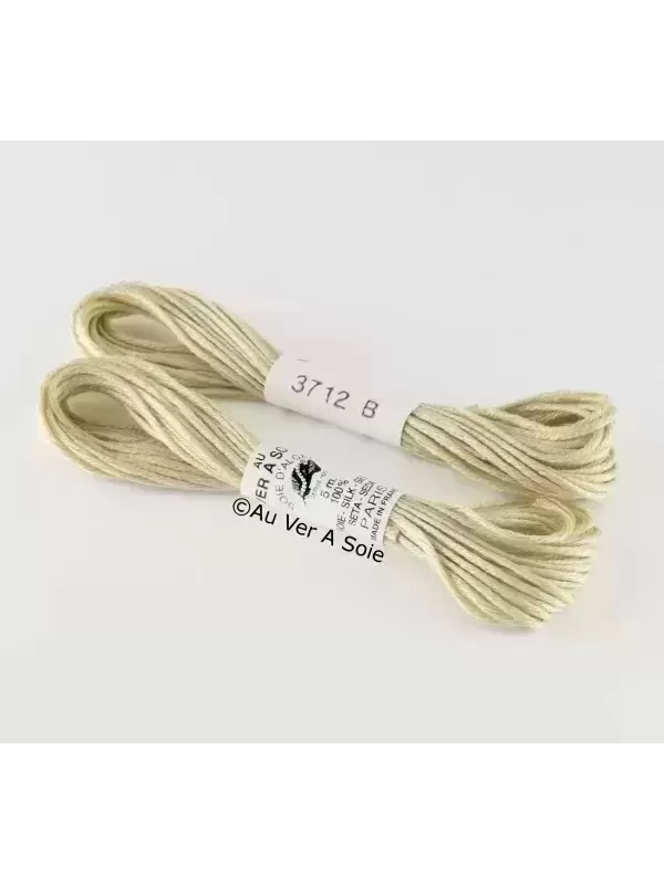 AU VER À SOIE - SOIE D'ALGER Gris-Vert n° 3712