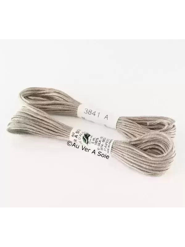 AU VER À SOIE - SOIE D'ALGER Gris argent N° 3841