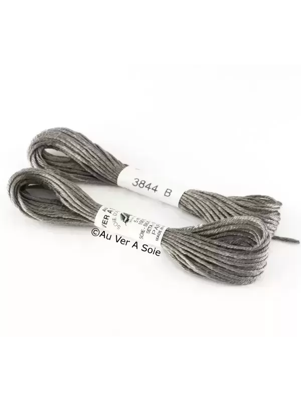 AU VER À SOIE - SOIE D'ALGER Gris argent N° 3844