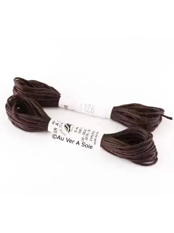 AU VER À SOIE - SOIE D'ALGER Marron N° 4126