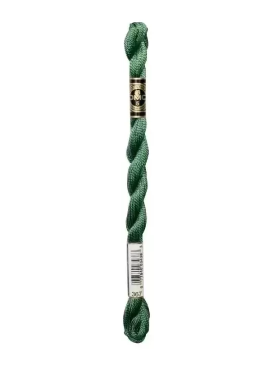 DMC Coton Perlé N° 3 (Art. 115) 367 Laurier vert
