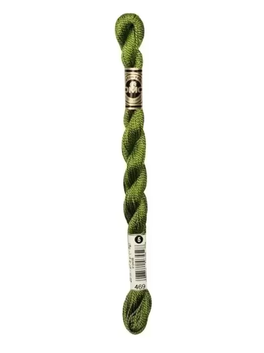 DMC Coton Perlé N° 3 (Art. 115) 469 Vert mousse dorée