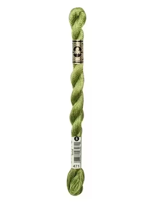 DMC Coton Perlé N° 3 (Art. 115) 471 Vert estragon