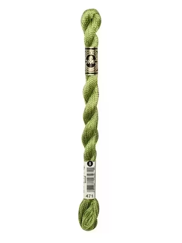 DMC Coton Perlé N° 3 (Art. 115) 471 Vert estragon