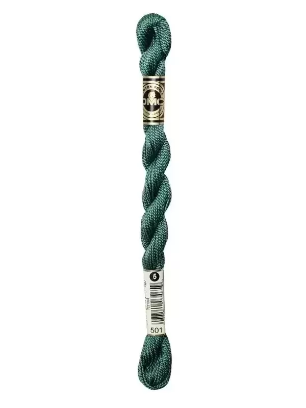 DMC Coton Perlé N° 3 (Art. 115) 501 Vert étang