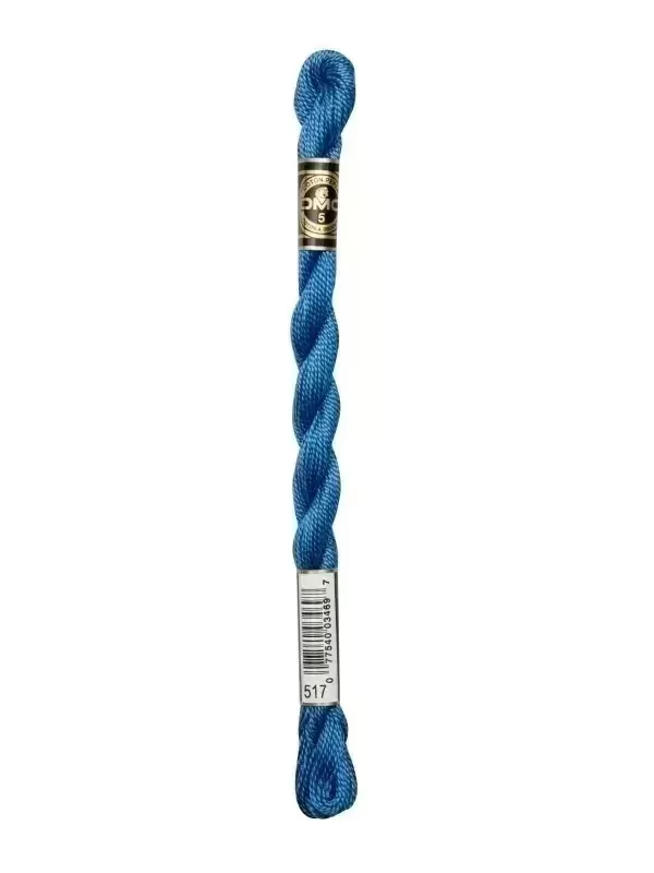 DMC Coton Perlé N° 3 (Art. 115) 517 Grand bleu