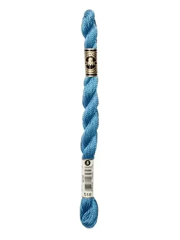 DMC Coton Perlé N° 3 (Art. 115) 518 Bleu Nattier