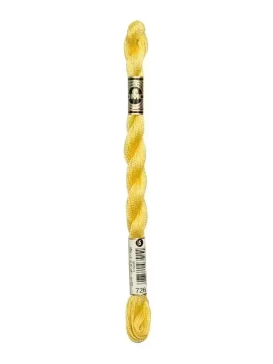 DMC Coton Perlé N° 3 (Art. 115) 726 Jaune mimosa