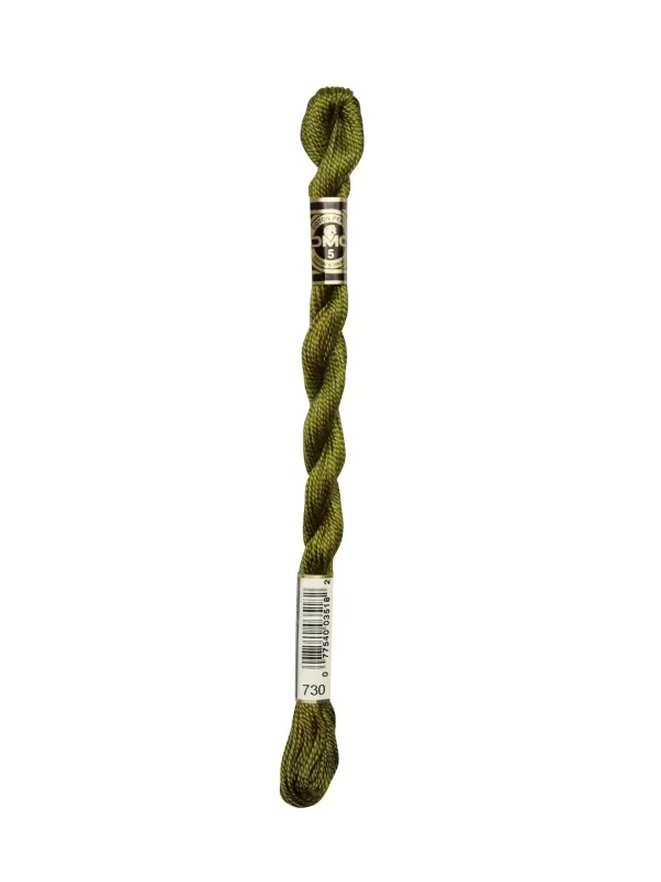 DMC Coton Perlé N° 3 (Art. 115) 730 Kaki