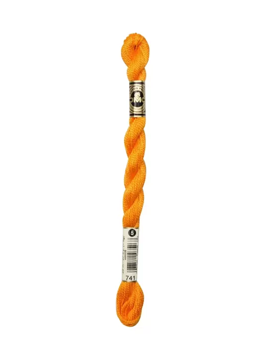 DMC Coton Perlé N° 3 (Art. 115) 741 Mandarine