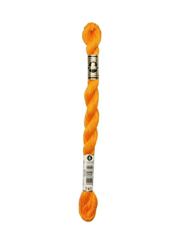 DMC Coton Perlé N° 3 (Art. 115) 741 Mandarine