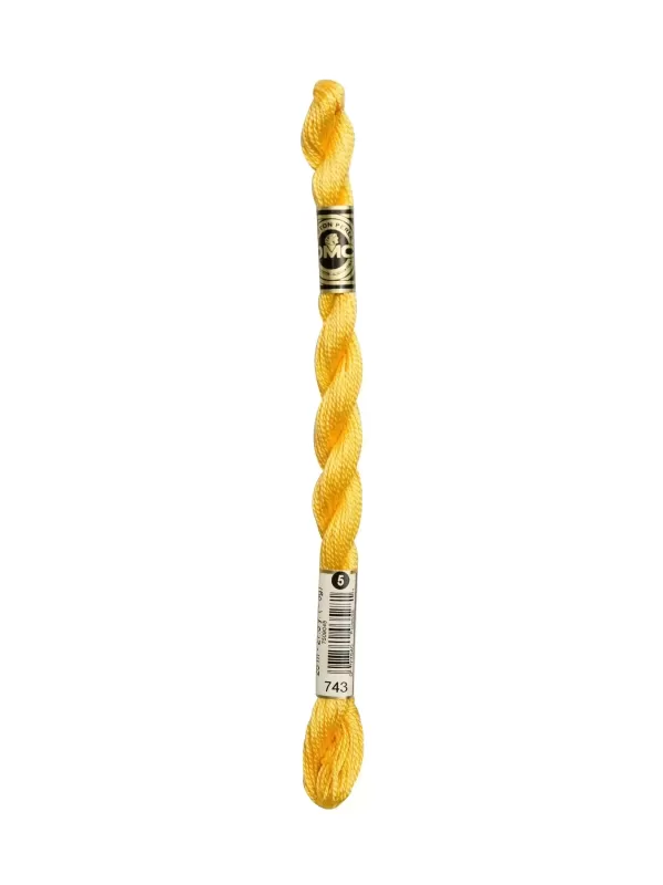 DMC Coton Perlé N° 3 (Art. 115) 743 Jaune de Naples