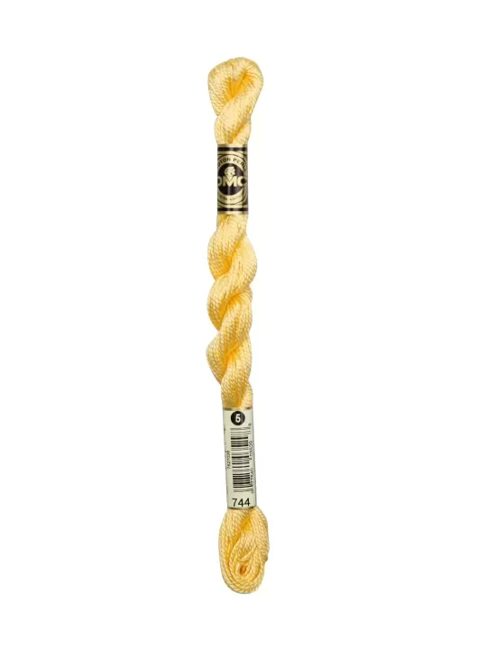 DMC Coton Perlé N° 3 (Art. 115) 744 Jaune pamplemousse