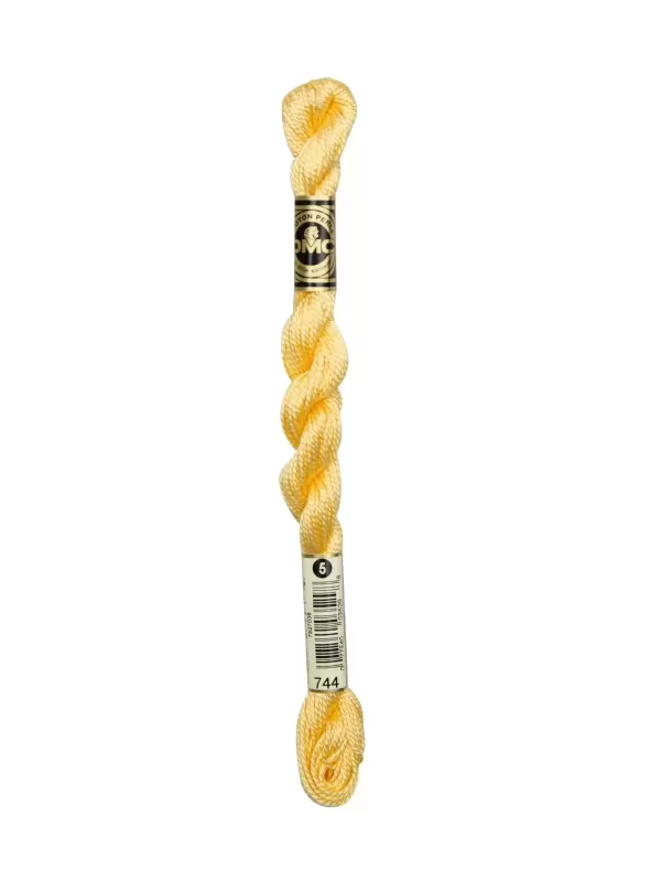 DMC Coton Perlé N° 3 (Art. 115) 744 Jaune pamplemousse