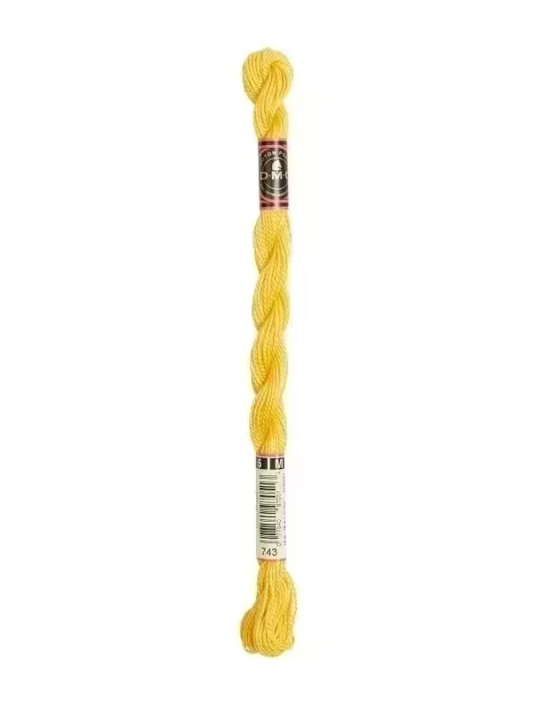 DMC Coton Perlé N° 5 (Art. 115) 743 Jaune de Naples