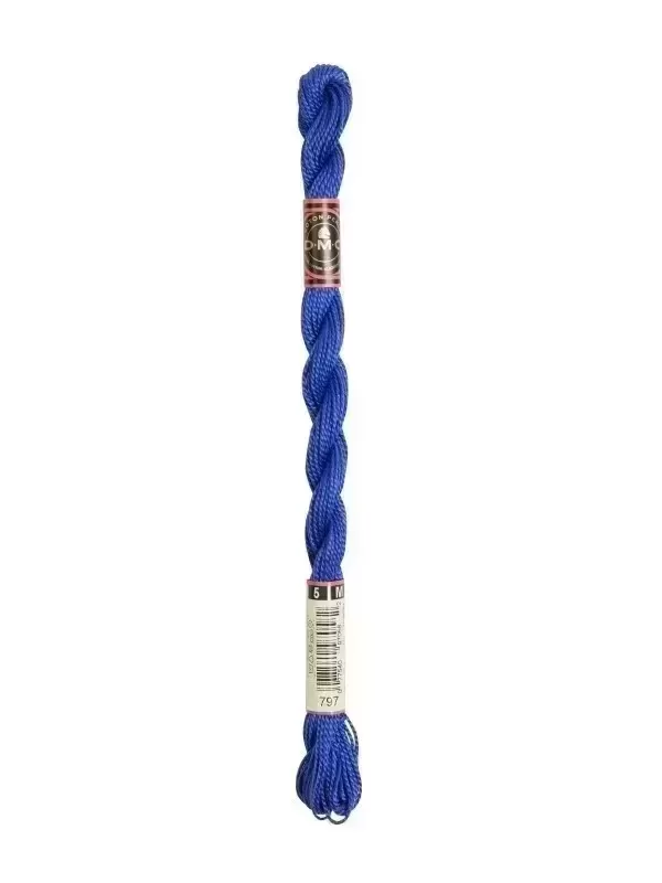 DMC Coton Perlé N° 5 (Art. 115) 797 Bleu de France