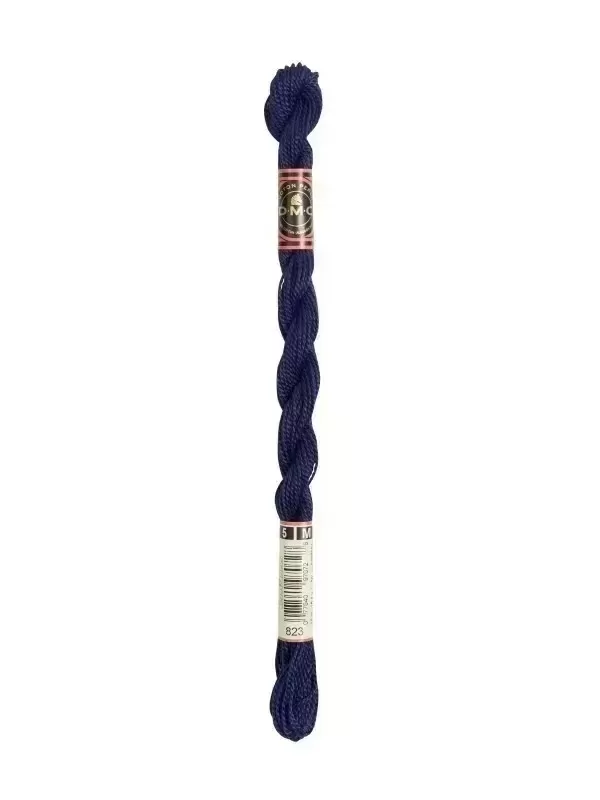 DMC Coton Perlé N° 5 (Art. 115) 823 Bleu myrtille