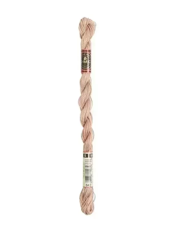 DMC Coton Perlé N° 5 (Art. 115) 842 Cordage beige