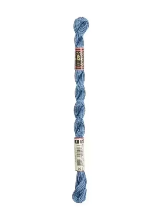 DMC Coton Perlé N° 5 (Art. 115) 931 Bleu gris