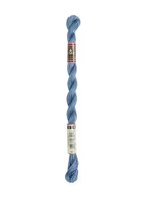 DMC Coton Perlé N° 5 (Art. 115) 931 Bleu gris