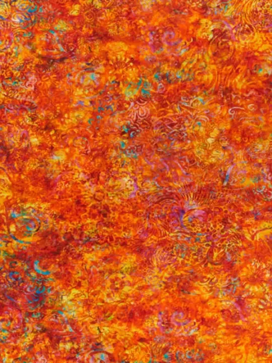 QT FABRICS - Tissu Patchwork GYPSY SOUL par Dan Morris 27644.O Orange