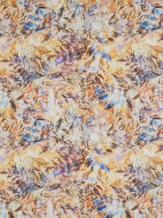 PERIWINKLE par Dan Morris 28629.A Large Leaves Tan