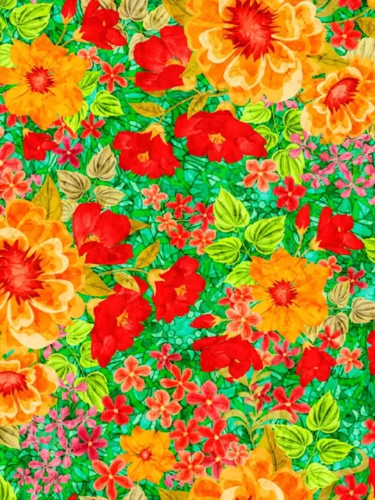AMBIANCE par Dan Morris 28607.G Large Floral Green
