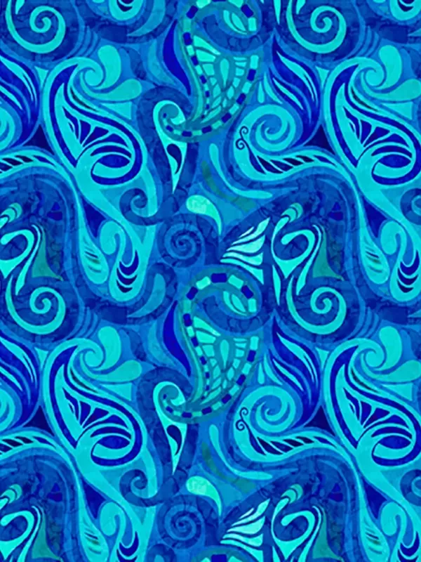 AMBIANCE par Dan Morris 28612.B Paisley Blue