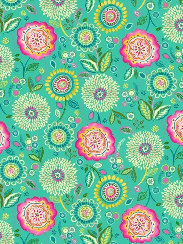 Tissu Patchwork HAPPY DAYS de Michael Miller Fabrics 9392.JADE