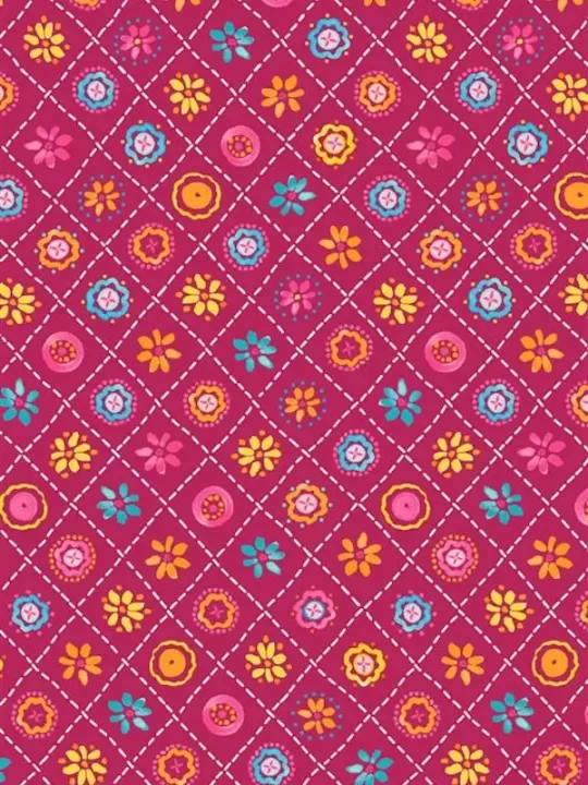 Tissu Patchwork HAPPY DAYS de Michael Miller Fabrics 9394.FUCHS